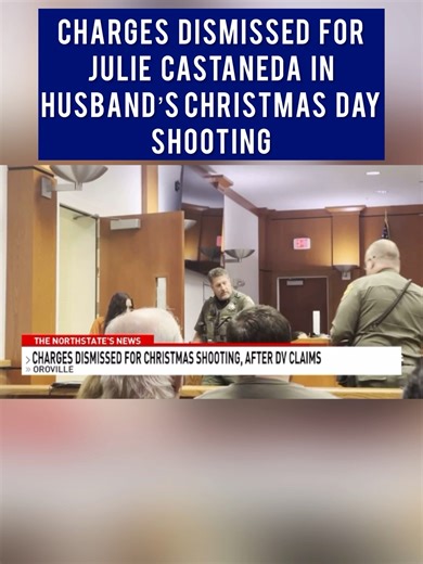 Prosecutors on Wednesday dismissed a murder charge against a Butte County woman arrested Christmas morning in the shooting death of her husband, citing insufficient evidence to disprove self-defense. Julie Castaneda, 34, appeared in Butte County Superior Court for her arraignment when the prosecution announced it was dismissing the case. She had been charged with one count of murder with the use of a firearm and had been held in the Butte County Jail since her arrest on Christmas Day. | Keith Jo