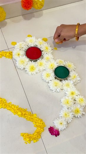 Easy Makar Sankranti Rangoli & Haldi Kunku Decoration Ideas 🪔🌾 | Nath Rangoli #rangoli