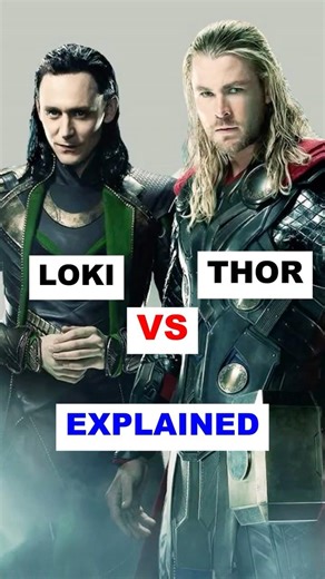 Thor vs Loki Who is More POWERFUL Now?🤔#marvel #thor #mcu #explained #avengers #loki