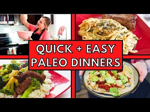 COOK WITH ME! | 3 Quick and Easy Paleo Dinner Recipes