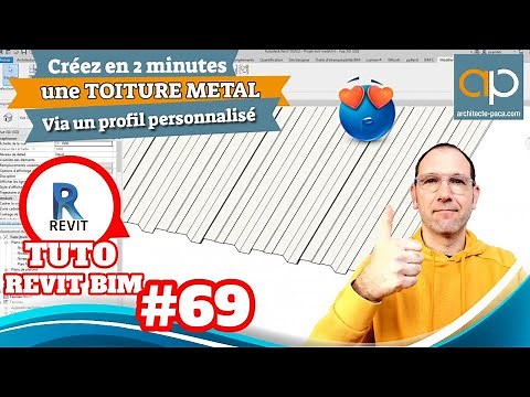 Toiture métallique avec #REVIT : Réaliser facilement une toiture métal personnalisée ? #Tuto n°69