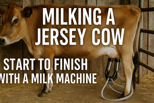 Ever wondered what it actually looks like to milk a Jersey cow from start to finish? In today’s video we take you inside our real-life milking routine here at Roots & Rabbits Homestead — from prepping the stanchion, to cleaning the udder, to running the milk machine, and finally pouring up that fresh A2 milk. Our Jersey cow is a huge blessing to our homestead, but she’s also a big responsibility. Rain, shine, freezing cold, tired or not… she still needs milked. This is the real, honest routine t