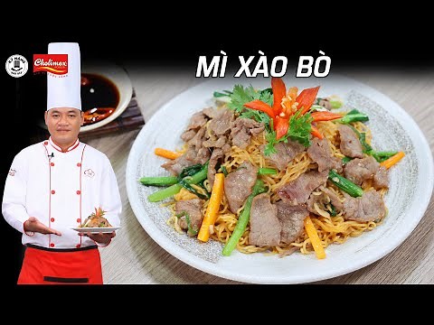Cách làm Mì Xào Bò thơm ngon hấp dẫn - Kỹ Năng Vào Bếp
