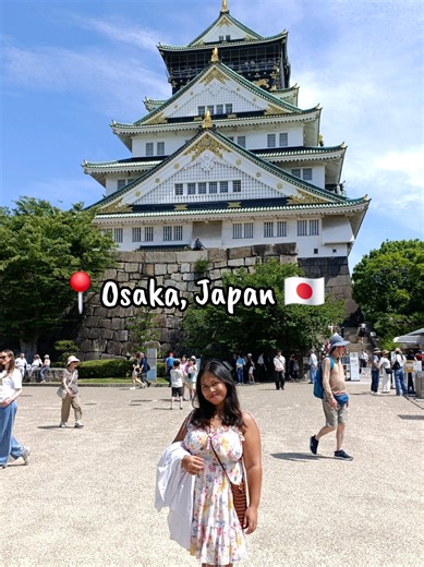 Replying to @aung.aung.oo6476 🏯 Osaka Castle is a must-visit place when you’re in Osaka! ✨️ One of Japan’s most iconic landmarks, this castle is surrounded by massive stone walls, moats, and a huge park right in the city. ✍️ Built in 1583 by Toyotomi Hideyoshi, Osaka Castle played a major role in the unification of Japan after years of war. The main tower you see today is a reconstruction, but it now houses an 8-floor museum sharing the story of samurai, battles, and the castle’s history. ✨ Don