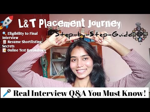 How I Cracked L&T My Honest Placement Journey 💼 ✅ Full Process, Resume Tips & Interview Questions.