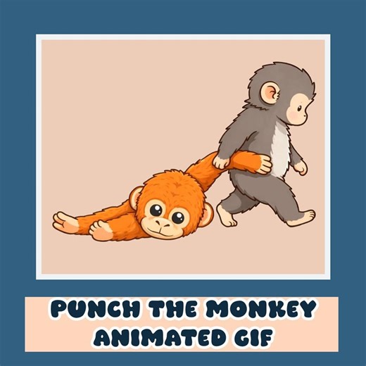 Punch the Monkey Animated Gif Emote for Twitch, Discord, Kik - Etsy