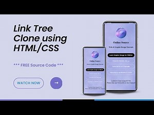 How to create linktree clone using html