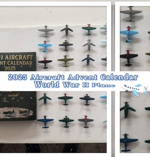 Unwrap daily surprises with this professionally crafted advent calendar, featuring high-quality WWII aircraft replicas! Perfect for history buffs & aviation enthusiasts. ️✨ #WWIIHistory #AviationLovers | Baweilder.WE02 | Facebook