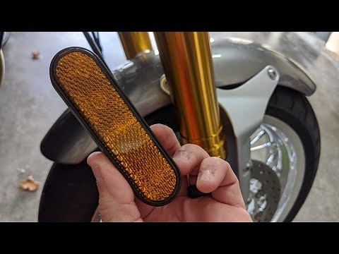 Motorcycle Fork Reflector Removal