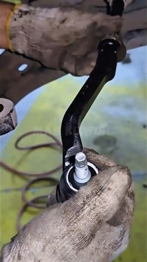 Professional process for replacing worn outer tie rod ends.