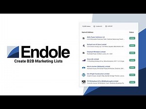 Create B2B Marketing Lists - Endole App
