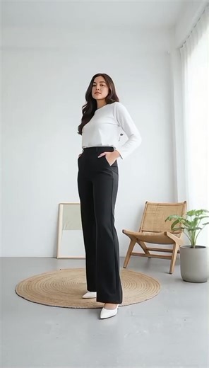 Highwaist on, perut aman, gaya makin on point! 😍 #CelanaHighwaist #OOTDwanita #LookKekinian