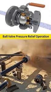Demonstration of the Entire Pressure Relief Process of a Ball Valve #Industrial #Mechanical #Valve #MechanicalEquipment | Valve Prc