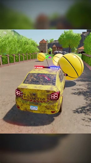 TRANSPORTING AND PARKING POLICE CARS, AUDI, JEEP, DACIA, FORD, COLORFUL VEHICLES ON MAN TRUCKS. FS22