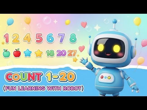 Count with RoboBuddy 🤖 Fun Numbers 1 to 20 for Kids