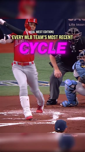 Diamond Dugout on Instagram: "Most recent cycle for every AL West franchise #mlb #baseball #cycle #hitting"