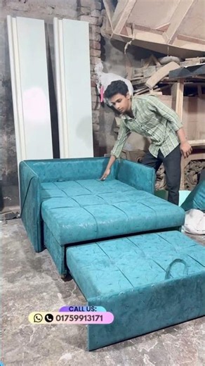 মডার্ন সোফা কাম বেড ২০২৬ । Modern Sofa Cum bed #01759913171 #sofabed #furniture