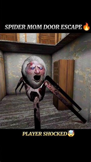 Spider mom Door escape 😱 #shorts #granny #horrorgaming