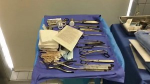 Behind OR Doors — Setting Up the Instrument Table