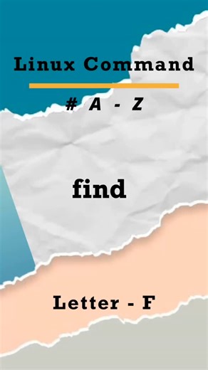 Mukul Jeveriya | DevOpsSafari on Instagram: "F for find🐧 One of the most powerful Linux commands you’ll ever use. find helps you search files and directories based on name, type, size, or time. directly from the terminal. If you’re learning Linux, shell scripting, or DevOps, mastering the find command is a must. Part of my A–Z Linux Commands series simple, practical, and real-world focused 🌱 👇 Comment F if you use find 💾 Save this for later 🔁 Share with a Linux learner #devopssafari #viral 