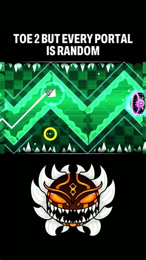 Toe 2 Chaos Mode: Randomized Portals #geometrydash #shorts