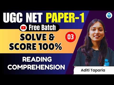 UGC NET Paper 1 Reading Comprehension | RC Solve & Score 100% | UGC NET June 2026 | JRFAdda