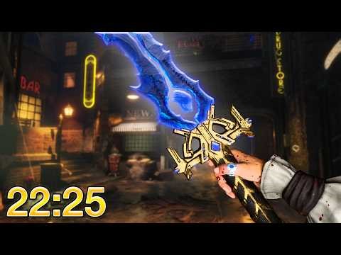 [WR] Shadows of Evil Solo Easter Egg Speedrun No Gums [22:25]