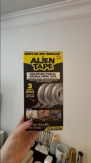 A renter-friendly hack that's out of this world 👽 #AlienTape #Shorts
