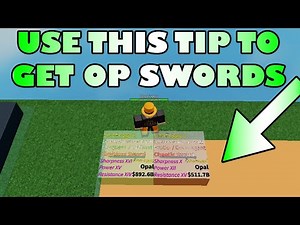 USE THIS TIP TO BECOME OP - Roblox Sword Factory