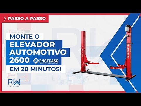 Como montar o Elevador Automotivo Engecass 2600 em poucos minutos (PASSO A PASSO)