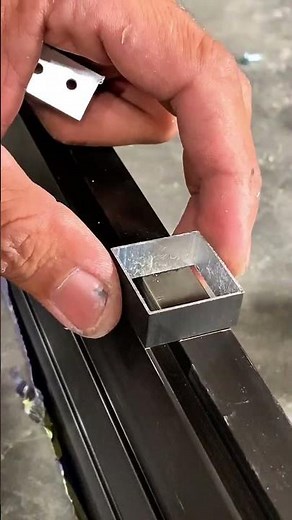 1x1 hollow spigot installation process. #fyp #aluminiumcupboard#aluminiumtutorial #aluminiumworker