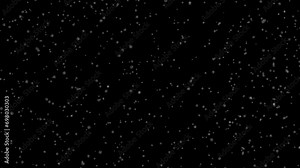 Winter Snow, Falling snow 2d animation loop Stock Video