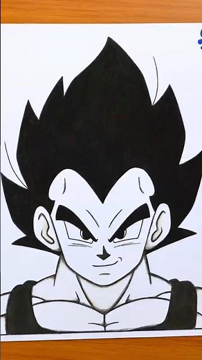 Vegeta Drawing #drawing #art #howtodraw