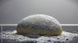 pizza dough rising time-lapse
