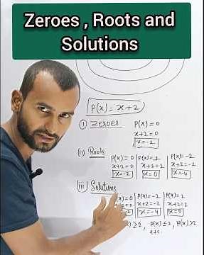 Zeroes, Roots & Solutions — Know the Real Difference! 🔥 | @PandeyJiMathsVale