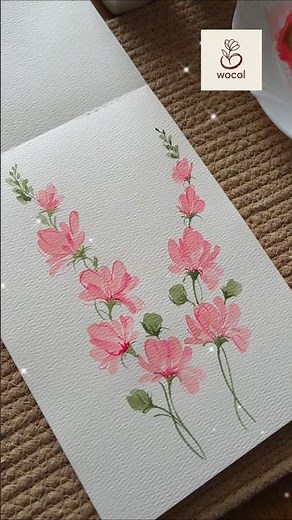 Painting mesmerizing loose watercolor flowers in soft, easy strokes #wocol #floralartist
