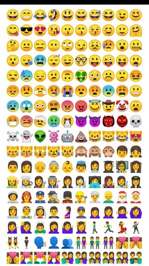 All emojis on Android 8.0 oreo