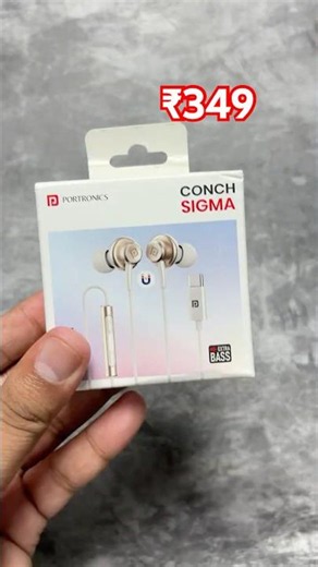 Portronics Conch Sigma C In-Ear Type-C Wired Earphones Unboxing !
