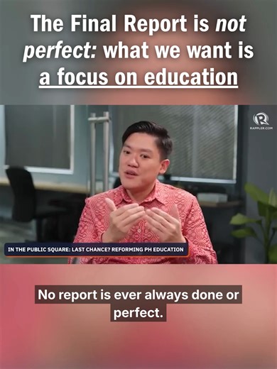 Edukasyon sa EDCOM2 Final Report