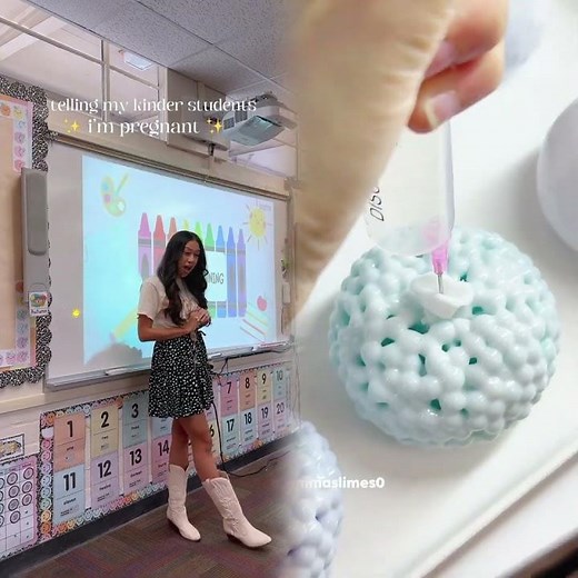 how i told my kindergarten students i’m pregnant 🤰🏻✨