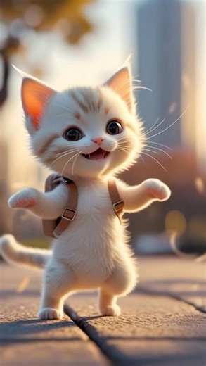 Cute Kittens Dancing 😍😘❤️❤️ #cat #catshorts #shortsfeed #kitten #cutecat #ai #catvideos