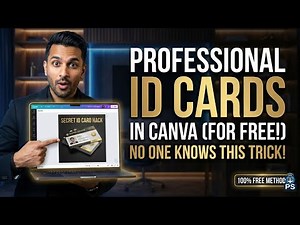 Professional ID cards in Canva for Free (No One Knows this Trick)