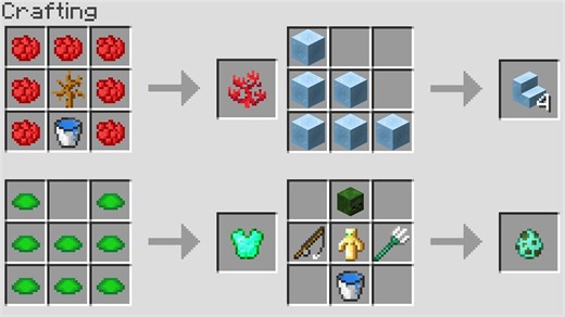 New Minecraft 1.13 crafting recipes
