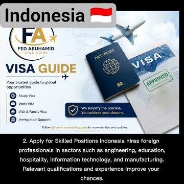 5 Ways to Get a Work Visa in INDONESIA 🇮🇩 | Step-by-Step Guide (2026)