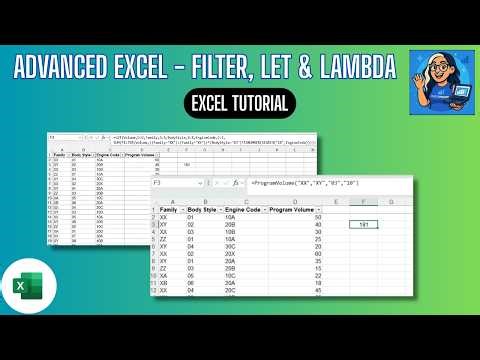 How To Use Advanced Excel Functions FILTER, LET and LAMBDA