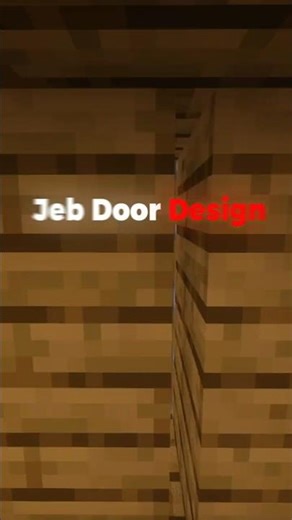 Easy Minecraft Jeb door design
