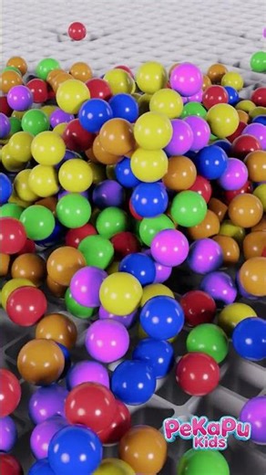 Color Balls Drop Into the Grid 🤯 #satisfying #balls #smile #3danimation #sound