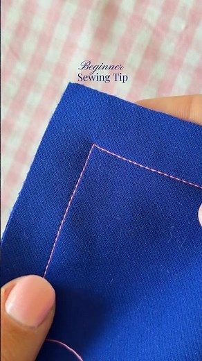 how to sew perfect corners✨ #sewing #sewingtips #sewingtutorial #beginnersewing #diysewing #corners