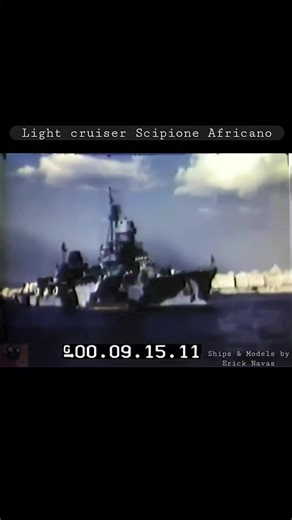 Italian Cruiser Scipione Africano's WWII Naval Encounter