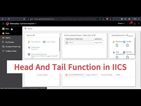 Head and Tail Functions: How to Iterate Over a List of Objects: #Informatica #IICS #CAI